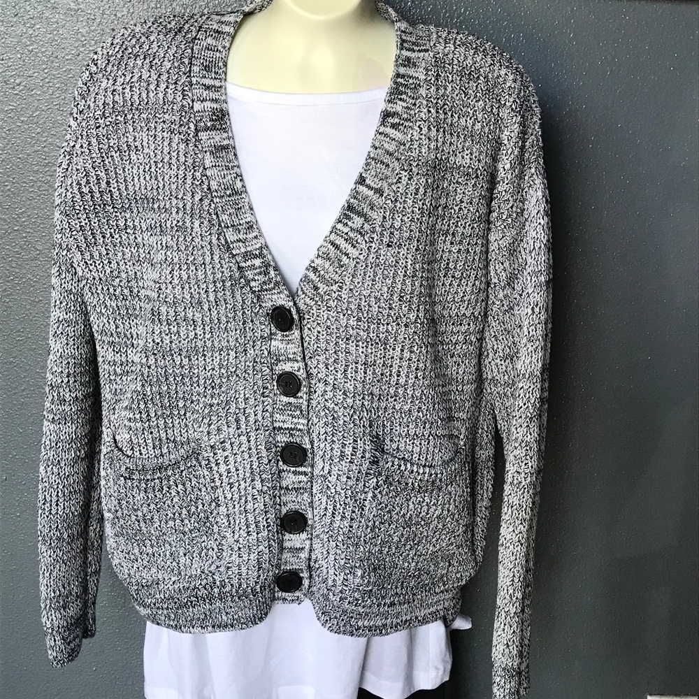 Marled Grey Cardigan NWOT